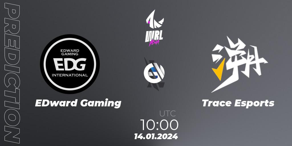 Pronósticos EDward Gaming - Trace Esports. 14.01.2024 at 10:00. WRL Asia 2023 - Season 2: China Conference - Wild Rift