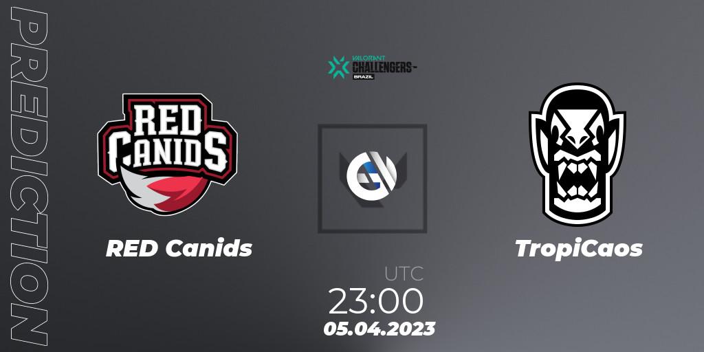 Pronósticos RED Canids - TropiCaos. 05.04.2023 at 23:00. VALORANT Challengers 2023: Brazil Split 2 - VALORANT