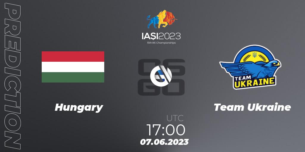 Pronósticos Hungary - Team Ukraine. 07.06.2023 at 14:00. IESF World Esports Championship 2023: Eastern Europe Qualifier - Counter-Strike (CS2)