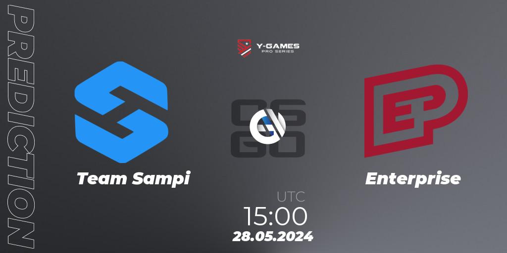 Pronósticos Team Sampi - Enterprise. 28.05.2024 at 15:00. Y-Games PRO Series 2024 - Counter-Strike (CS2)
