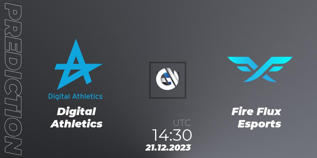 Pronósticos Digital Athletics - Fire Flux Esports. 21.12.2023 at 14:30. Open Fire All Stars 2023 - VALORANT