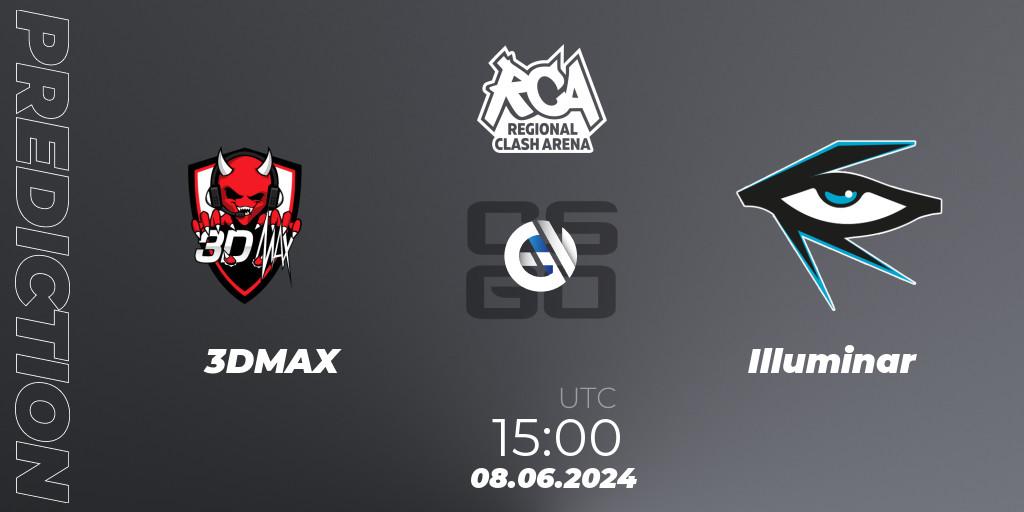 Pronósticos 3DMAX - Illuminar. 08.06.2024 at 15:00. Regional Clash Arena Europe - Counter-Strike (CS2)
