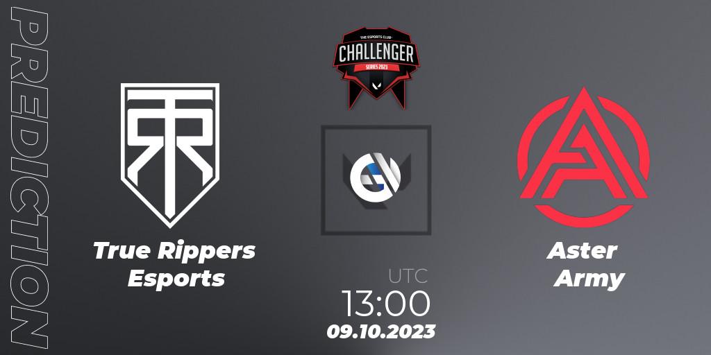 Pronósticos True Rippers Esports - Aster Army. 09.10.2023 at 13:15. TEC Challenger Series 10 - VALORANT