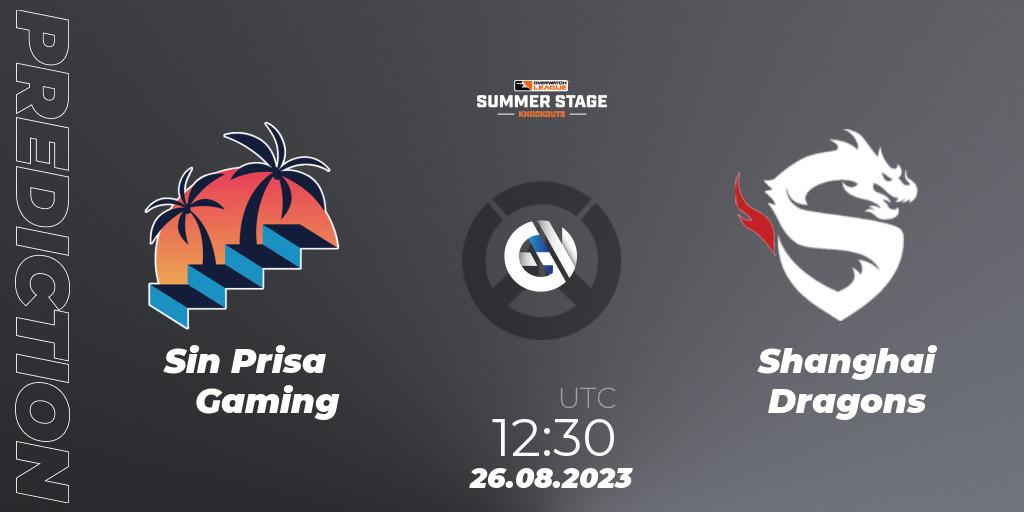 Pronósticos Sin Prisa Gaming - Shanghai Dragons. 26.08.23. Overwatch League 2023 - Summer Stage Knockouts - Overwatch