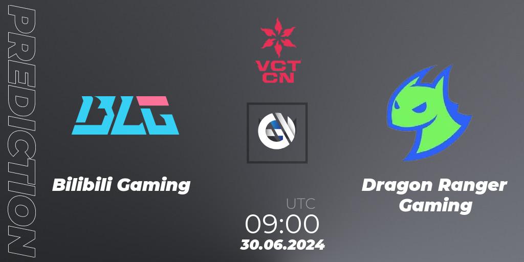 Pronósticos Bilibili Gaming - Dragon Ranger Gaming. 30.06.2024 at 09:00. VALORANT Champions Tour China 2024: Stage 2 - Group Stage - VALORANT