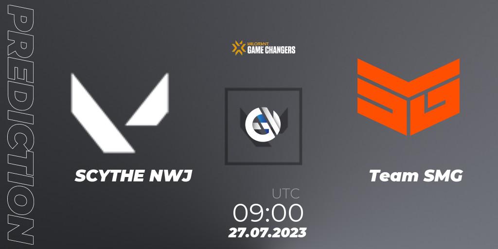 Pronósticos SCYTHE NWJ - Team SMG. 27.07.2023 at 09:00. VCT 2023: Game Changers APAC Open 3 - VALORANT