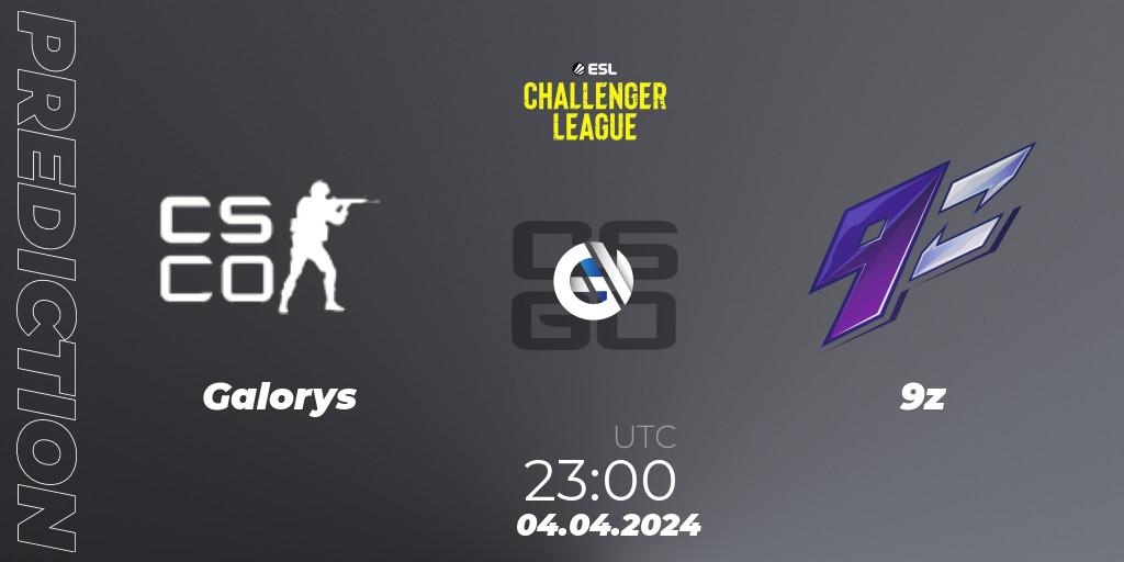 Pronósticos Galorys - 9z. 04.04.24. ESL Challenger League Season 47: South America - CS2 (CS:GO)
