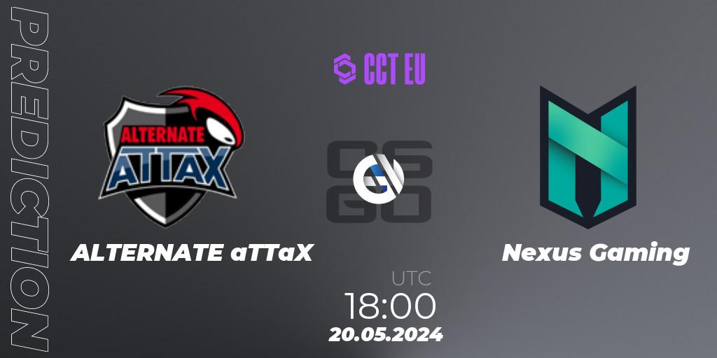 Pronósticos ALTERNATE aTTaX - Nexus Gaming. 20.05.2024 at 18:00. CCT Season 2 Europe Series 4 - Counter-Strike (CS2)