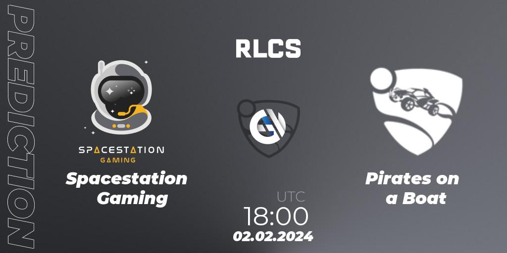Pronósticos Spacestation Gaming - Pirates on a Boat. 02.02.24. RLCS 2024 - Major 1: North America Open Qualifier 1 - Rocket League