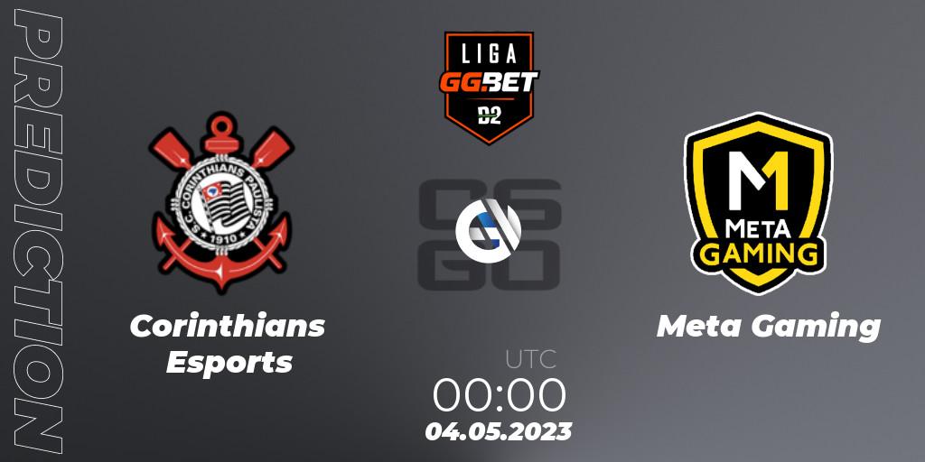 Pronósticos Corinthians Esports - Meta Gaming Brasil. 04.05.2023 at 00:00. Dust2 Brasil Liga Season 1 - Counter-Strike (CS2)
