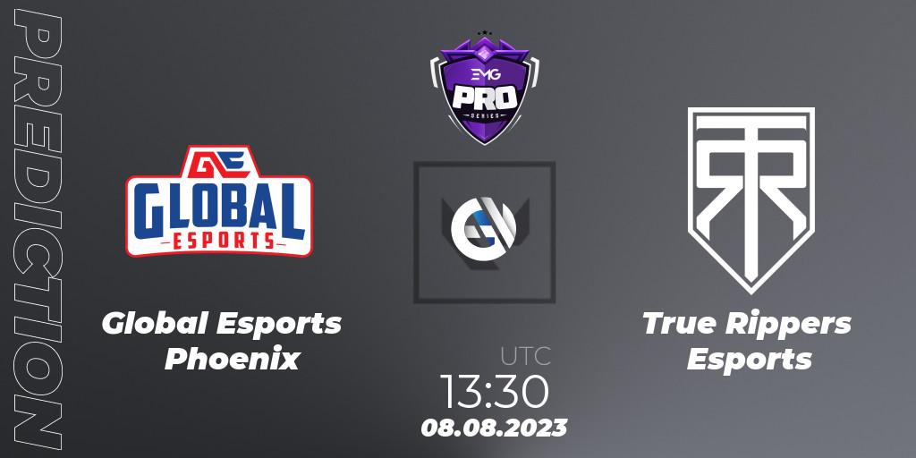 Pronósticos Global Esports Phoenix - True Rippers Esports. 18.08.2023 at 13:30. EMG Pro Series: South Asia - VALORANT