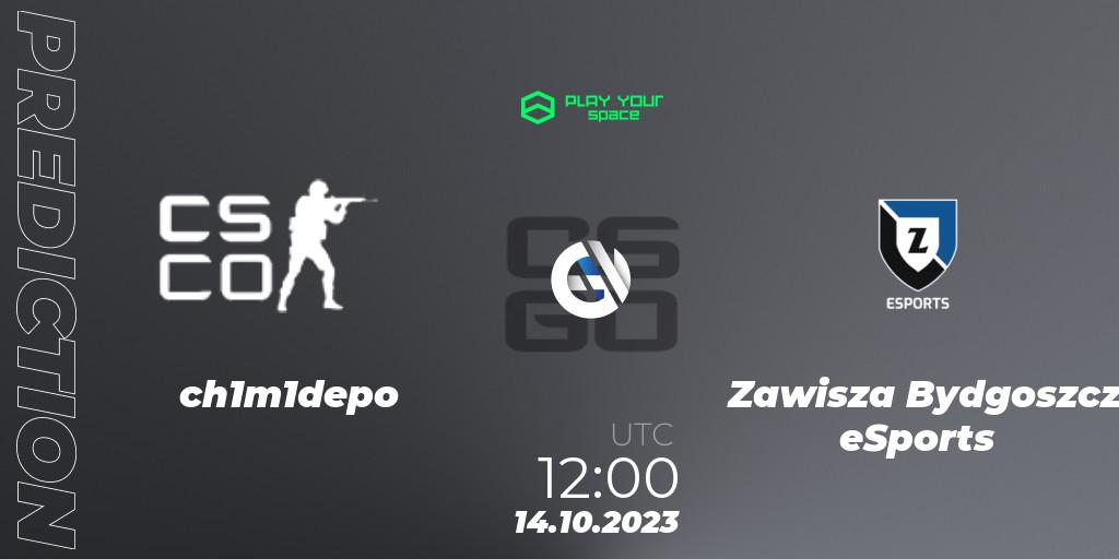 Pronósticos ch1m1depo - Zawisza Bydgoszcz eSports. 14.10.2023 at 12:30. PYspace Cash Cup Finals - Counter-Strike (CS2)