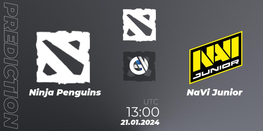 Pronósticos Ninja Penguins - NaVi Junior. 21.01.2024 at 13:01. European Pro League Season 16 - Dota 2