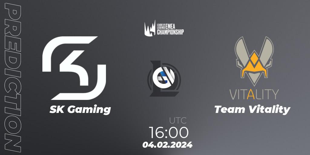 Pronósticos SK Gaming - Team Vitality. 04.02.24. LEC Winter 2024 - Playoffs - LoL