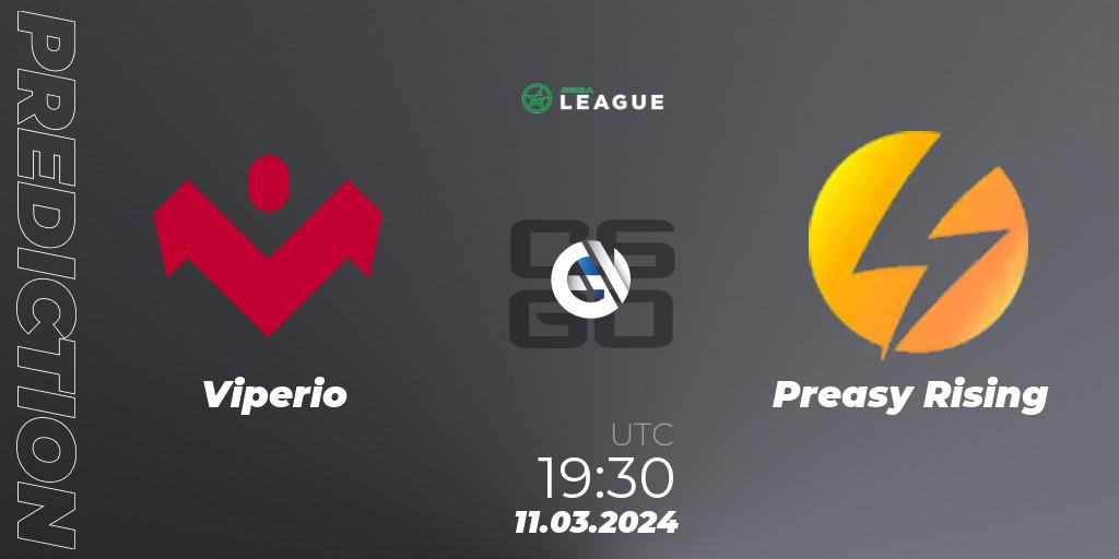 Pronósticos Viperio - Preasy Rising. 11.03.24. ESEA Season 48: Main Division - Europe - CS2 (CS:GO)