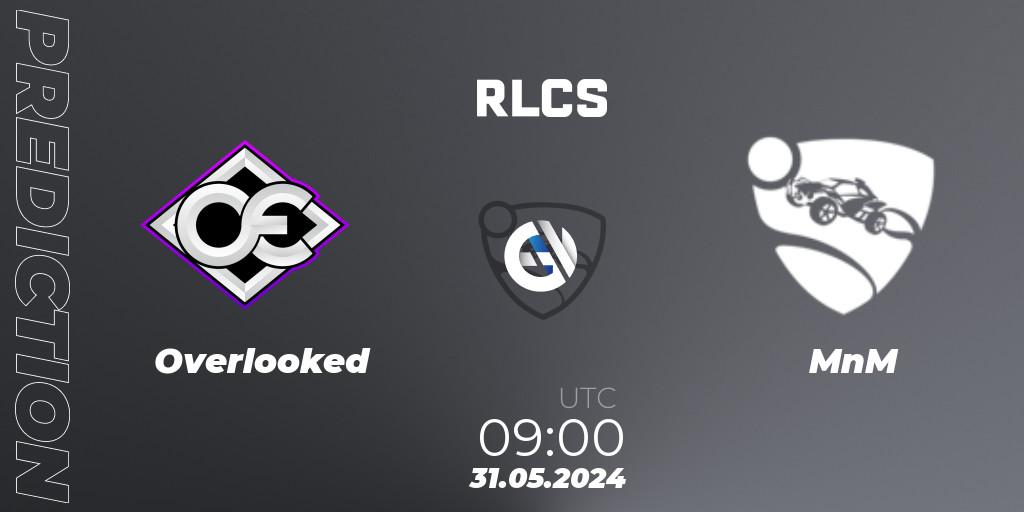 Pronósticos Overlooked - MnM. 31.05.2024 at 09:00. RLCS 2024 - Major 2: APAC Open Qualifier 6 - Rocket League