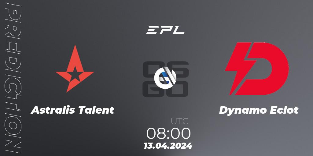 Pronósticos Astralis Talent - Dynamo Eclot. 15.04.24. European Pro League Season 15 - CS2 (CS:GO)