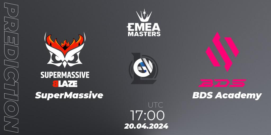 Pronósticos SuperMassive - BDS Academy. 20.04.24. EMEA Masters Spring 2024 - Group Stage - LoL