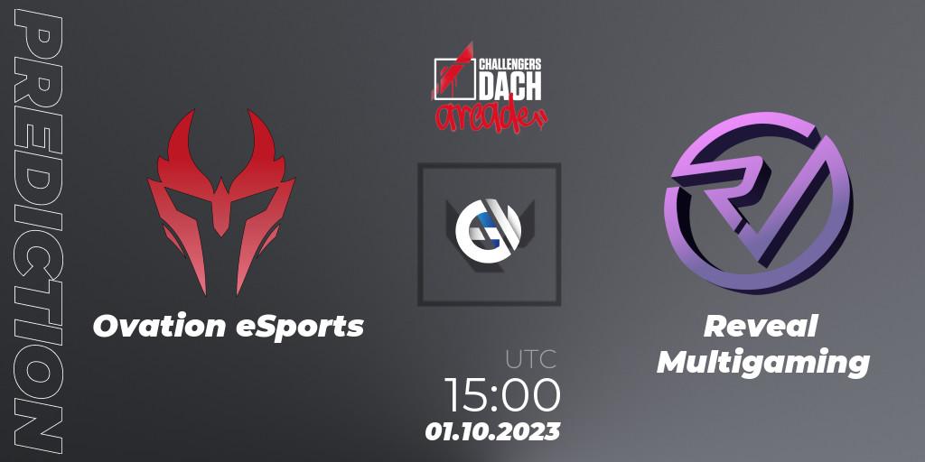 Pronósticos Ovation eSports - Reveal Multigaming. 01.10.2023 at 15:00. VALORANT Challengers 2023 DACH: Arcade - VALORANT