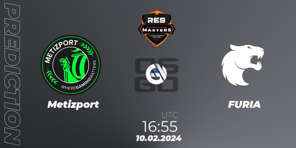Pronósticos Metizport - FURIA. 10.02.2024 at 16:55. RES Western European Masters: Spring 2024 - Counter-Strike (CS2)