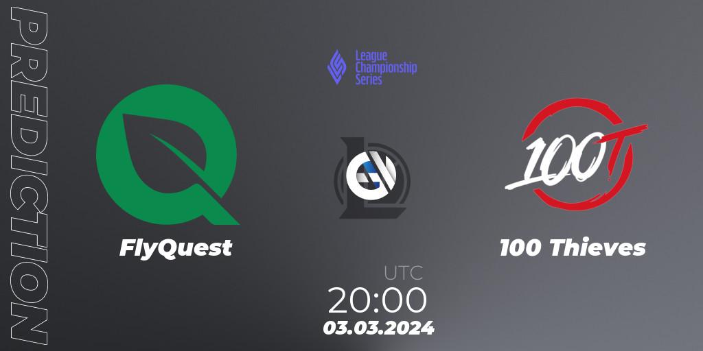 Pronósticos FlyQuest - 100 Thieves. 03.03.24. LCS Spring 2024 - Group Stage - LoL
