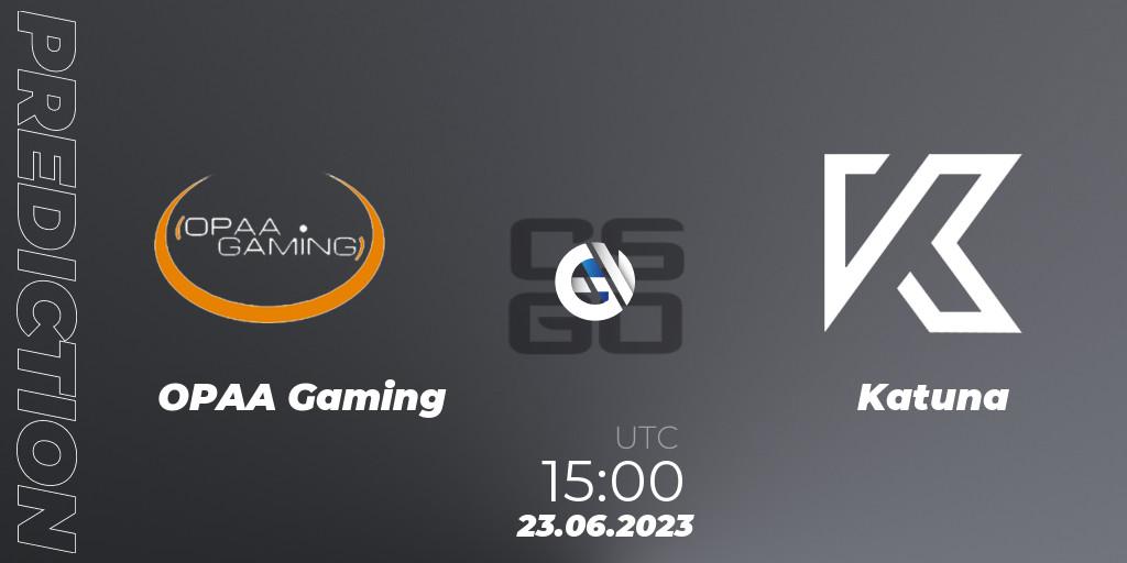 Pronósticos OPAA Gaming - Katuna. 23.06.2023 at 15:00. Preasy Summer Cup 2023 - Counter-Strike (CS2)