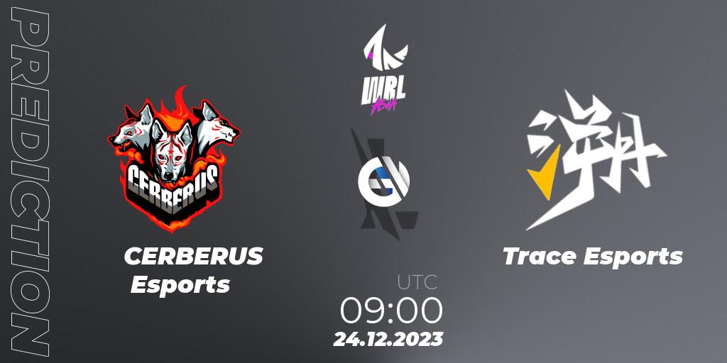 Pronósticos CERBERUS Esports - Trace Esports. 24.12.2023 at 09:00. WRL Asia 2023 - Season 2 - Regular Season - Wild Rift