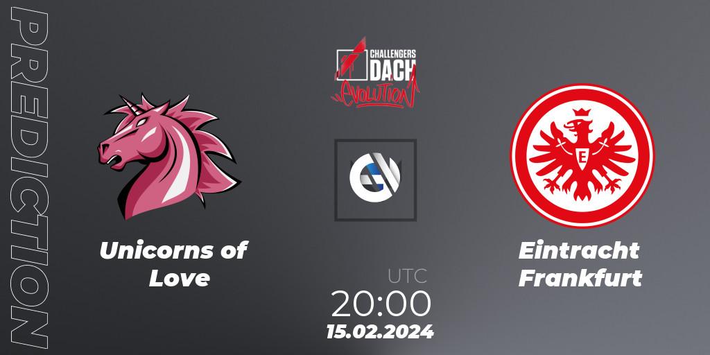 Pronósticos Unicorns of Love - Eintracht Frankfurt. 15.02.2024 at 20:00. VALORANT Challengers 2024 DACH: Evolution Split 1 - VALORANT