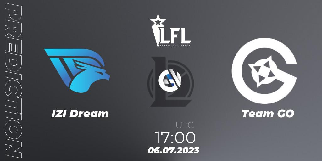 Pronósticos IZI Dream - Team GO. 06.07.2023 at 17:00. LFL Summer 2023 - Group Stage - LoL