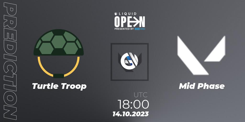 Pronósticos Turtle Troop - Mid Phase. 14.10.2023 at 18:00. Liquid Open 2023 - North America - VALORANT
