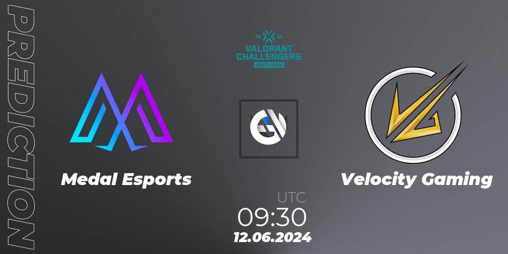 Pronósticos Medal Esports - Velocity Gaming. 12.06.2024 at 09:30. VALORANT Challengers 2024: South Asia - Split 2 - VALORANT