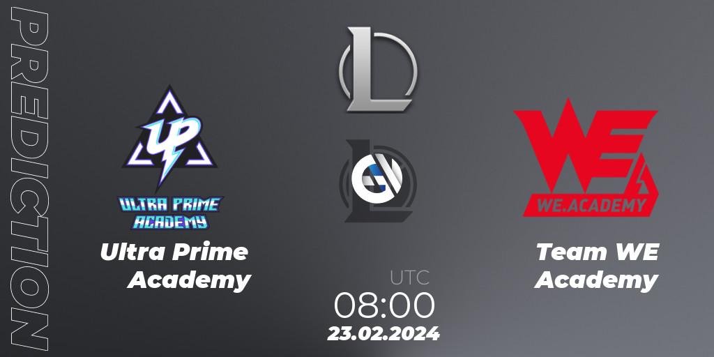 Pronósticos Ultra Prime Academy - Team WE Academy. 23.02.24. LDL 2024 - Stage 1 - LoL