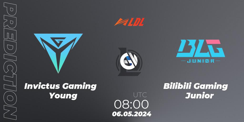 Pronósticos Invictus Gaming Young - Bilibili Gaming Junior. 06.05.24. LDL 2024 - Stage 2 - LoL