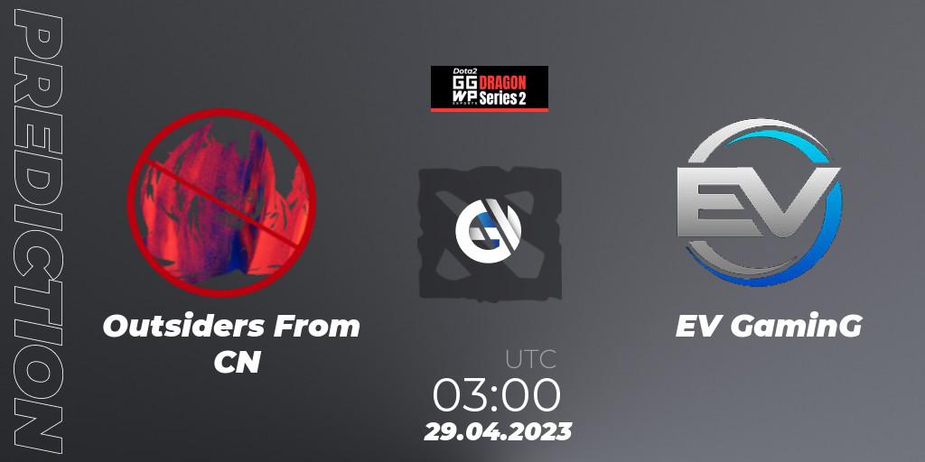 Pronósticos Outsiders From CN - EV GaminG. 29.04.23. GGWP Dragon Series 2 - Dota 2