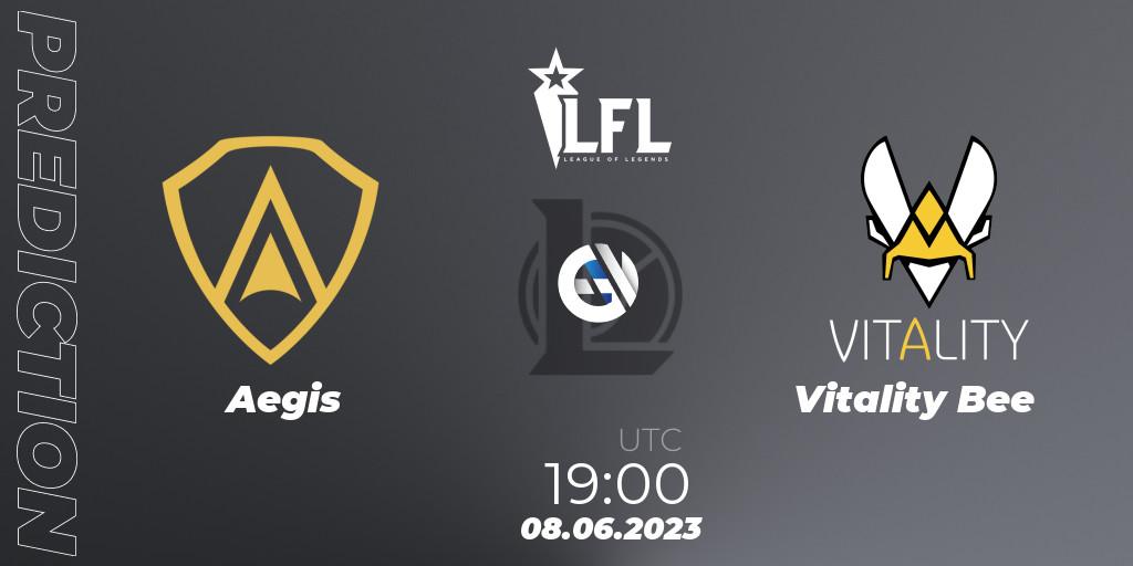 Pronósticos Aegis - Vitality Bee. 08.06.23. LFL Summer 2023 - Group Stage - LoL