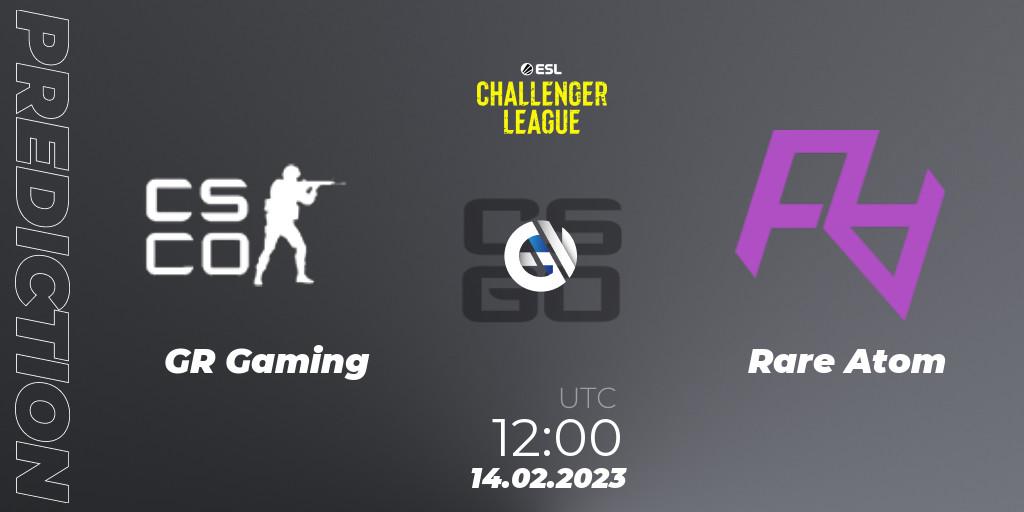 Pronósticos GR Gaming - Rare Atom. 14.02.2023 at 12:00. ESL Challenger League Season 44: Asia-Pacific - Counter-Strike (CS2)