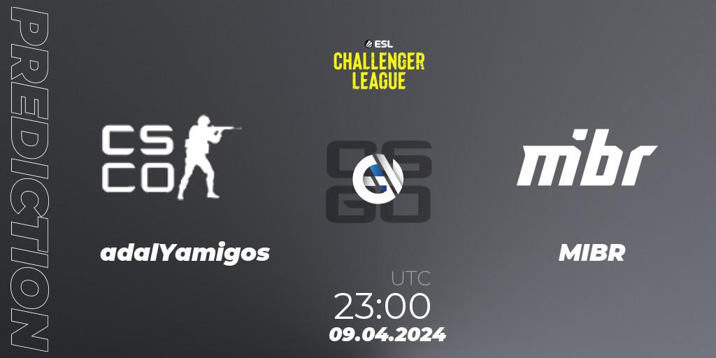Pronósticos adalYamigos - MIBR. 09.04.24. ESL Challenger League Season 47: South America - CS2 (CS:GO)