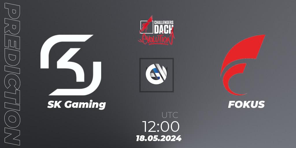 Pronósticos SK Gaming - FOKUS. 18.05.2024 at 12:00. VALORANT Challengers 2024 DACH: Evolution Split 2 - VALORANT