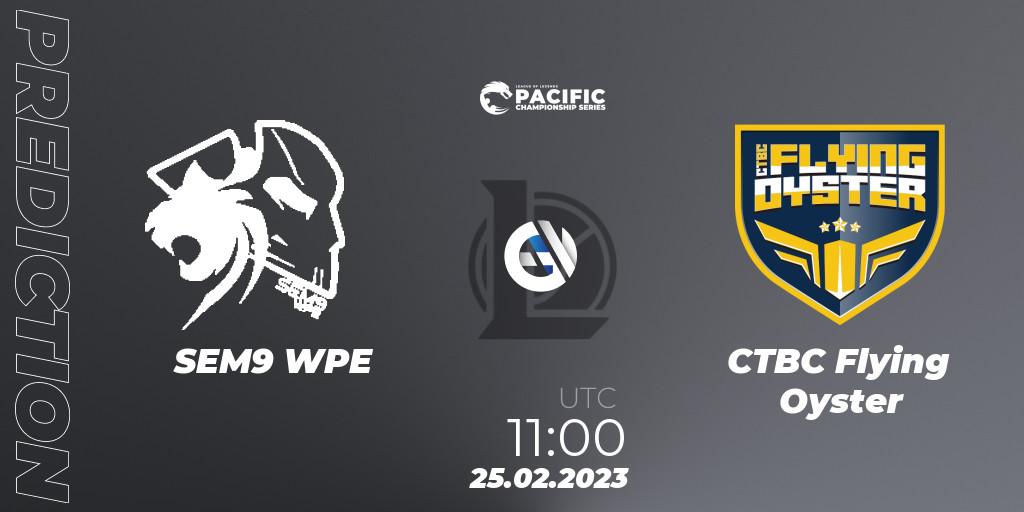 Pronósticos SEM9 WPE - CTBC Flying Oyster. 25.02.2023 at 11:25. PCS Spring 2023 - Group Stage - LoL