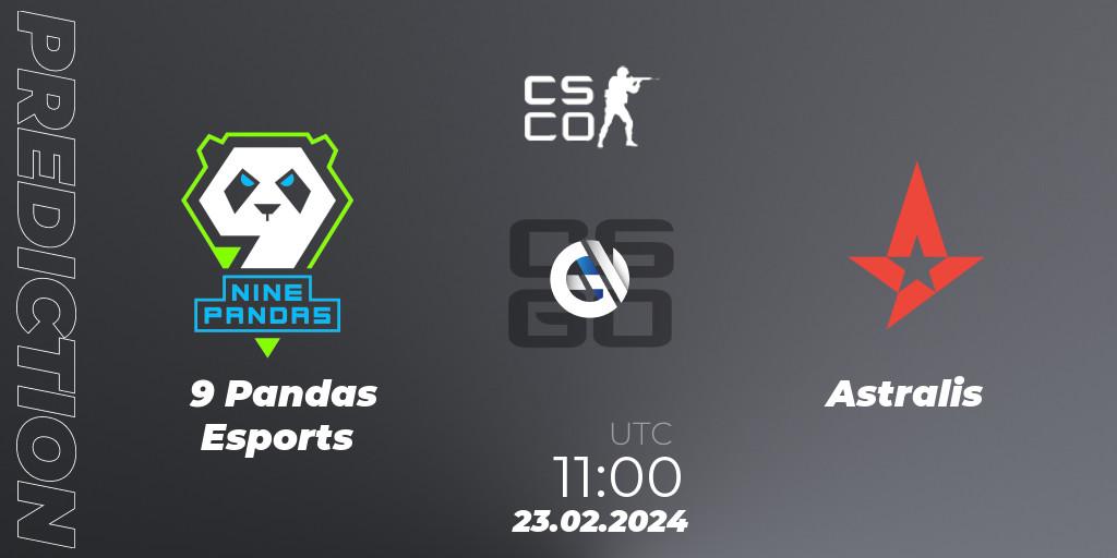 Pronósticos 9 Pandas Esports - Astralis. 23.02.24. PGL CS2 Major Copenhagen 2024 Opening Stage Last Chance Qualifier - CS2 (CS:GO)