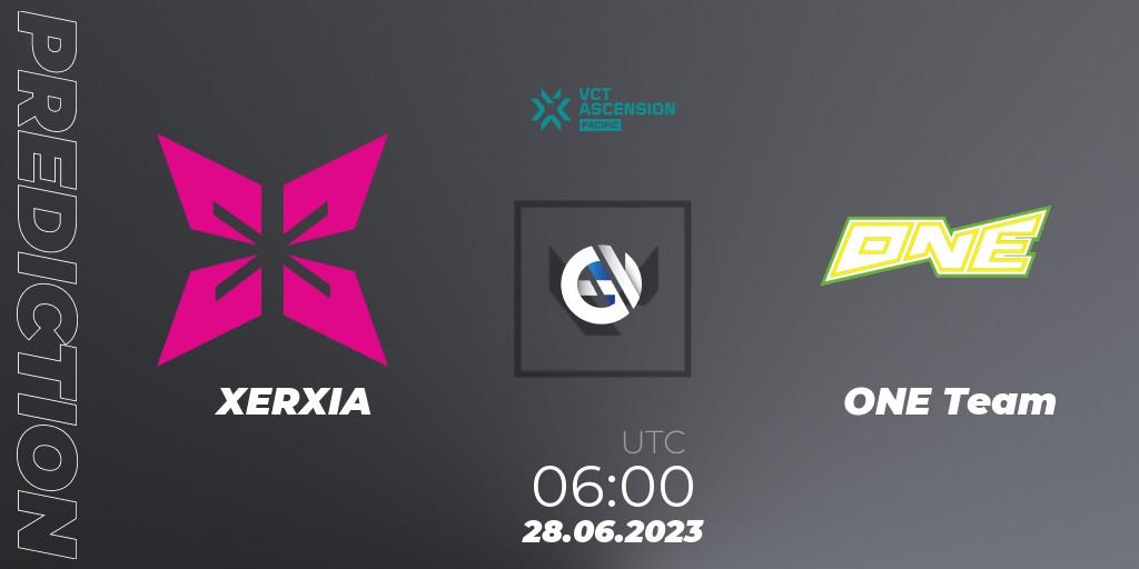 Pronósticos XERXIA - ONE Team. 28.06.23. VALORANT Challengers Ascension 2023: Pacific - Group Stage - VALORANT