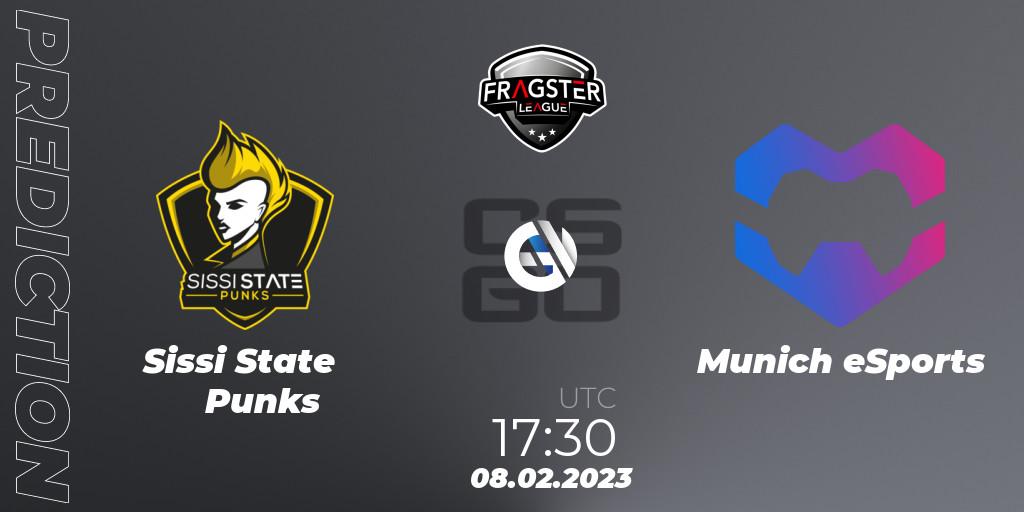Pronósticos Sissi State Punks - Munich eSports. 08.02.23. Fragster League Season 4 - CS2 (CS:GO)