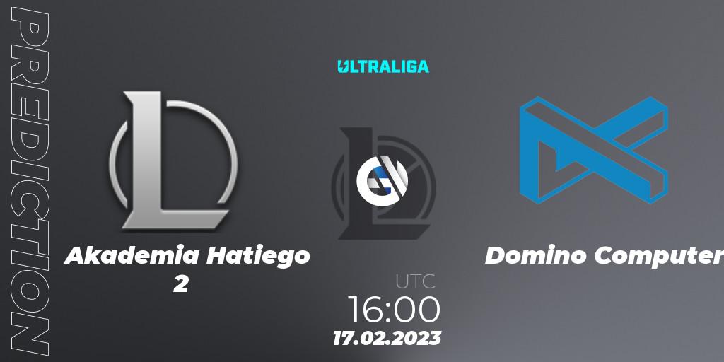 Pronósticos Akademia Hatiego 2 - Domino Computer. 17.02.23. Ultraliga 2nd Division Season 6 - LoL