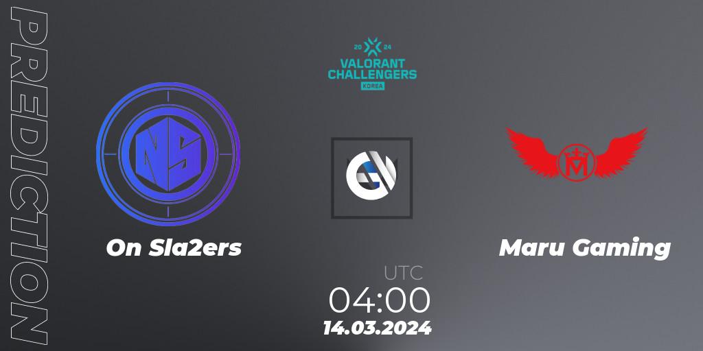 Pronósticos On Sla2ers - Maru Gaming. 14.03.24. VALORANT Challengers Korea 2024: Split 1 - VALORANT