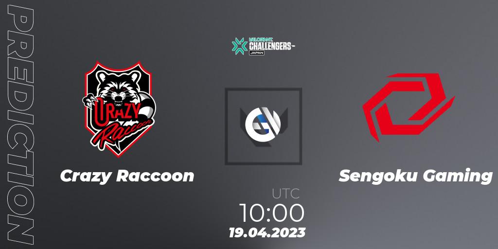 Pronósticos Crazy Raccoon - Sengoku Gaming. 19.04.23. VALORANT Challengers 2023: Japan Split 2 Group stage - VALORANT