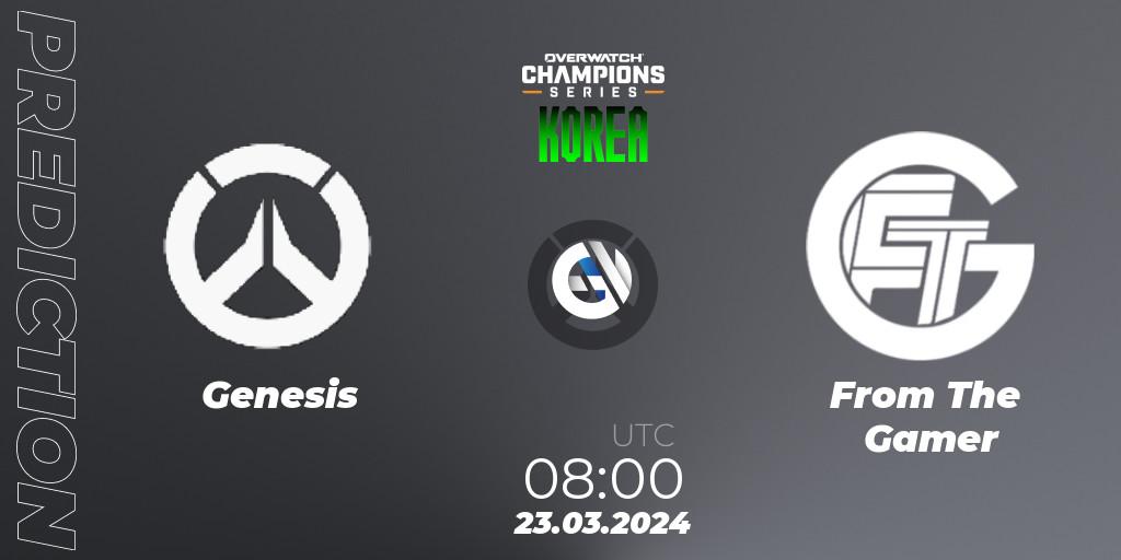 Pronósticos Genesis - From The Gamer. 23.03.24. Overwatch Champions Series 2024 - Stage 1 Korea - Overwatch