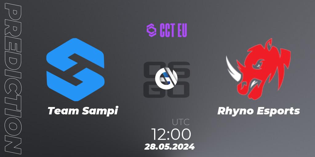 Pronósticos Team Sampi - Rhyno Esports. 28.05.2024 at 12:00. CCT Season 2 Europe Series 4 - Counter-Strike (CS2)