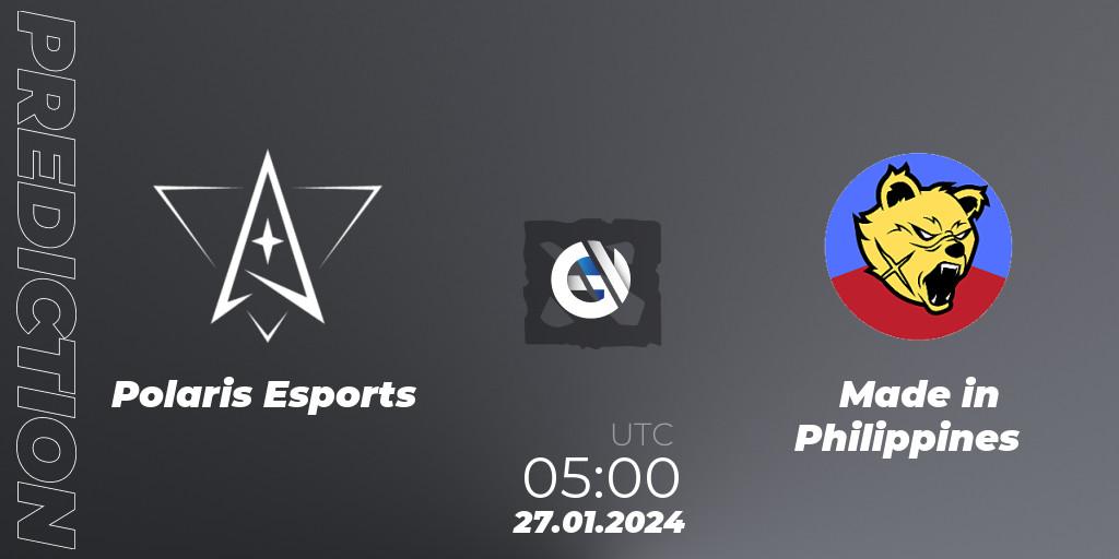 Pronósticos Polaris Esports - Made in Philippines. 29.01.24. New Year Cup 2024 - Dota 2