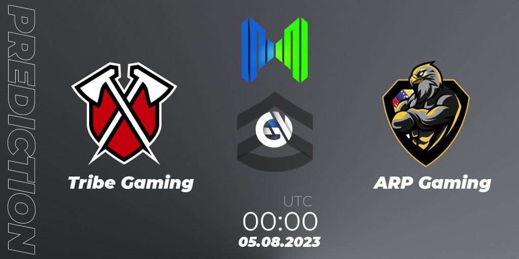 Pronósticos Tribe Gaming - ARP Gaming. 12.09.2023 at 03:00. Mobile Mayhem 2023 Summer: North America - Call of Duty