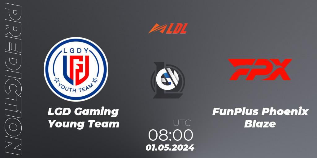 Pronósticos LGD Gaming Young Team - FunPlus Phoenix Blaze. 01.05.2024 at 08:00. LDL 2024 - Stage 2 - LoL